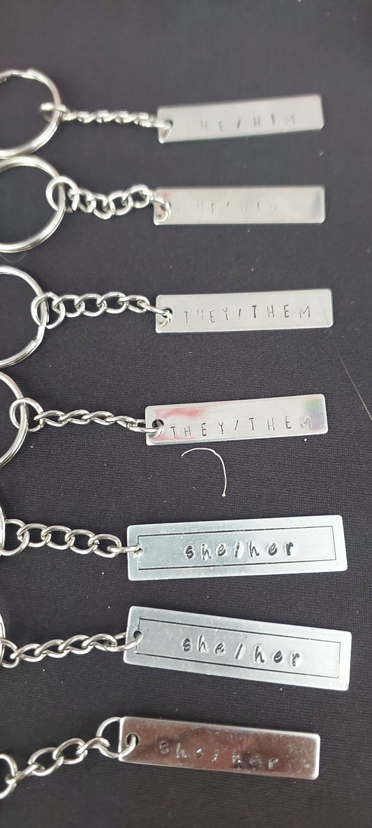 Pronoun Keyring