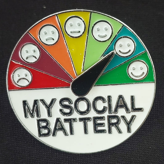 Social Battery Pin